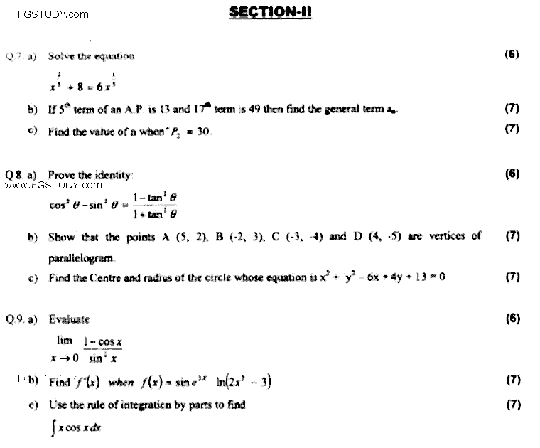 Doctor of Pharmacy Pharmacy Practice 1 Pharmaceutical Mathematics And Biostatistics Past Paper 2017 Punjab University Subjective
